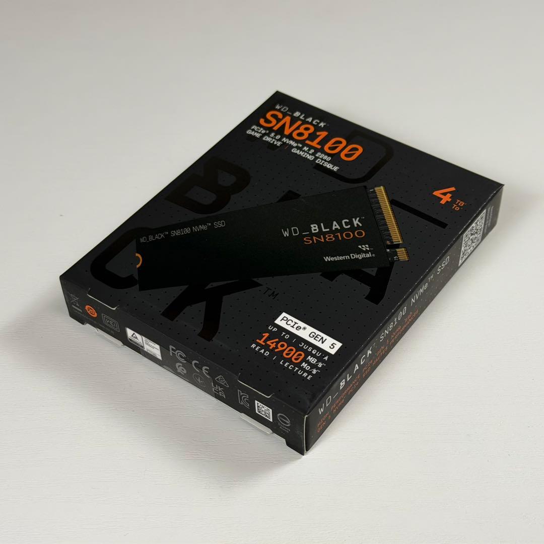 国内正規品WD_BLACK SN8100シリーズ M.2 Gen5 4TB