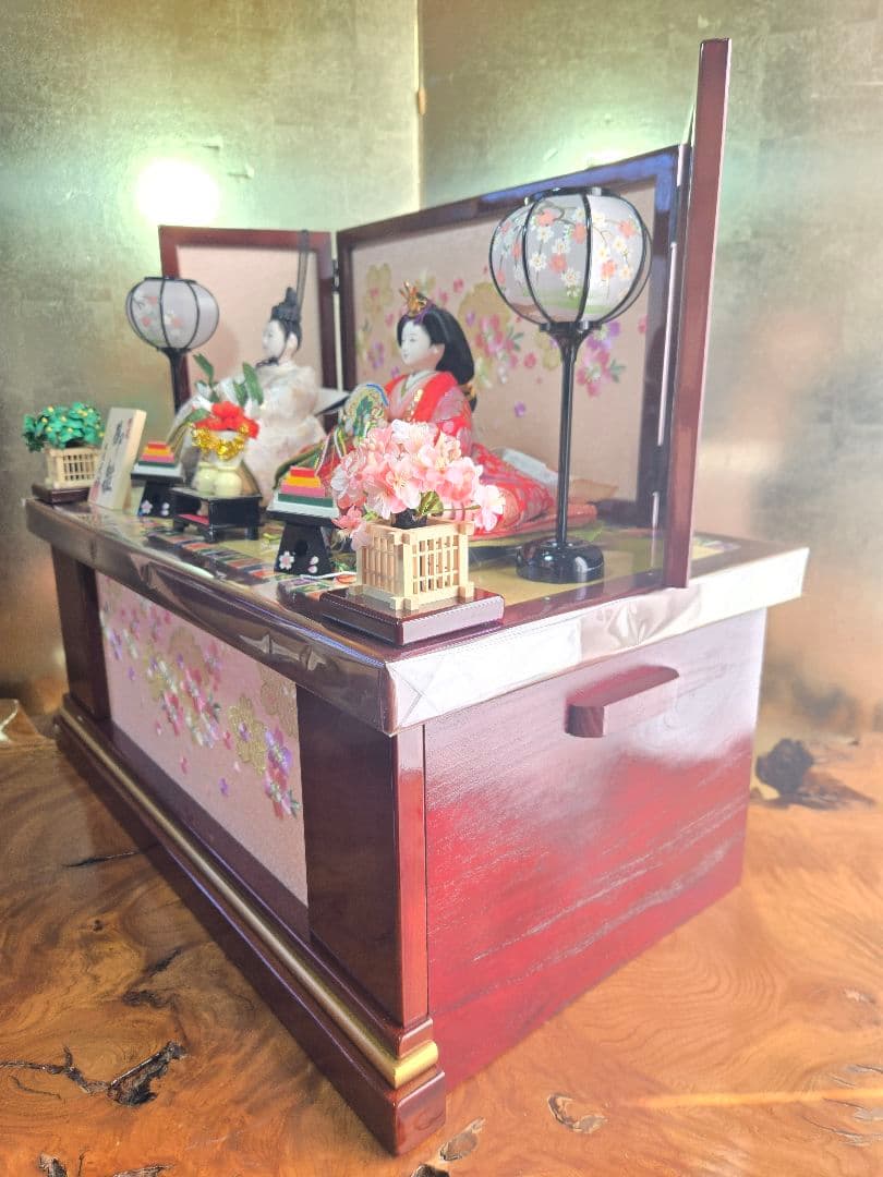 【一点限り】雛人形 収納飾り　SH37