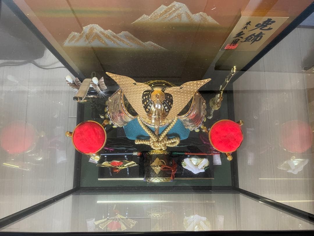 久月 兜飾り オルゴール付き