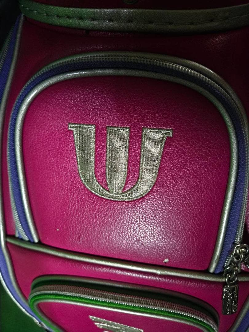 送料無料/美品　M-U SPORTS ピンク ゴルフバッグ/キャリー付き