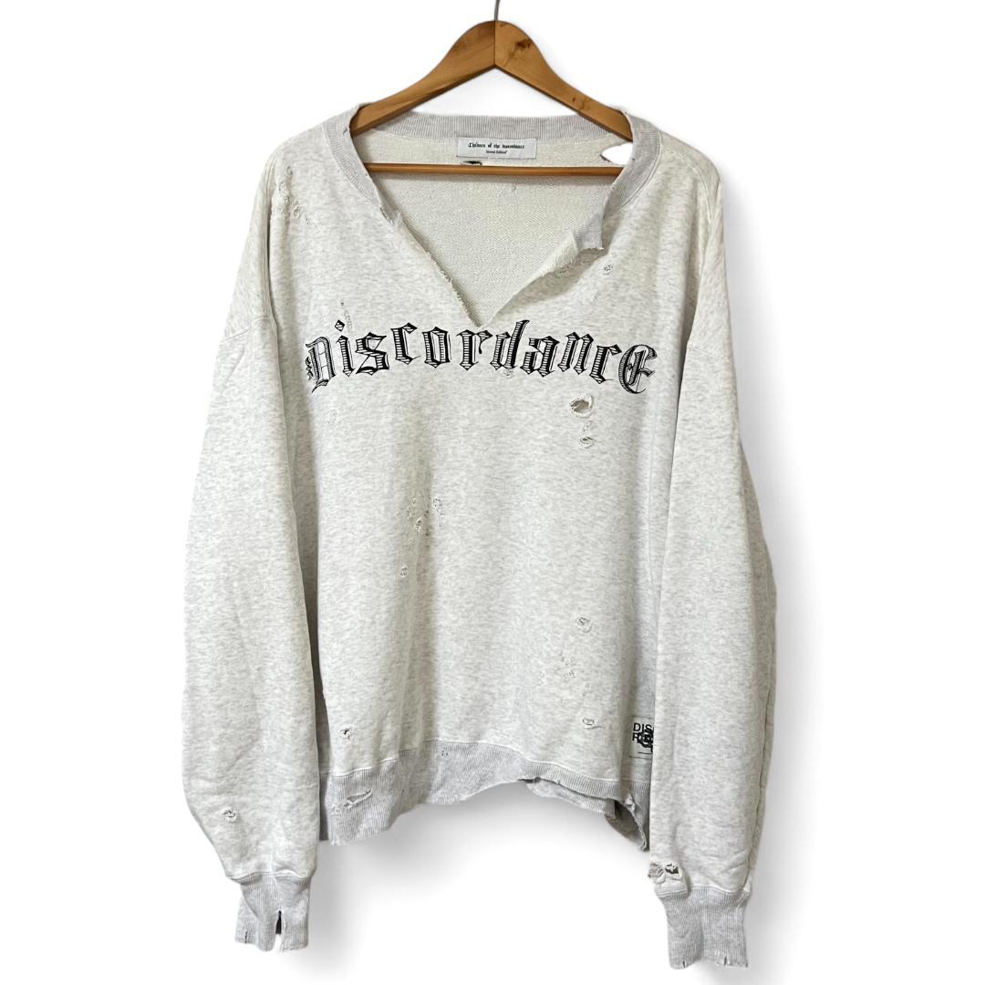 Children of the discordance ダメージスウェットグレー