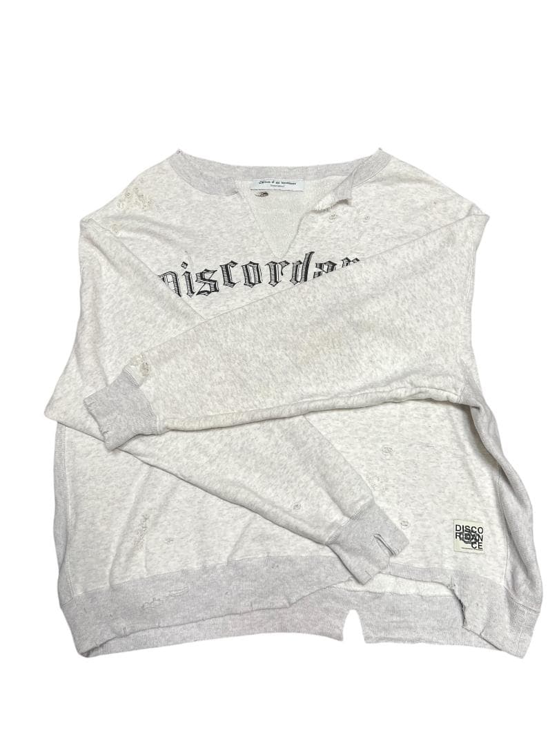 Children of the discordance ダメージスウェットグレー