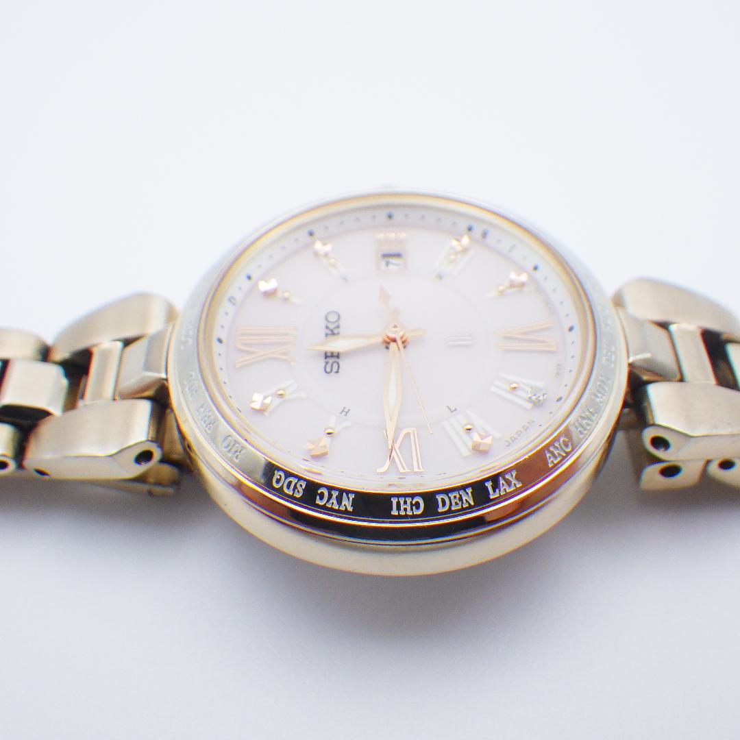 稼働 セイコー ルキア 1B35-0AF0 レディース 電波ソーラー 腕時計