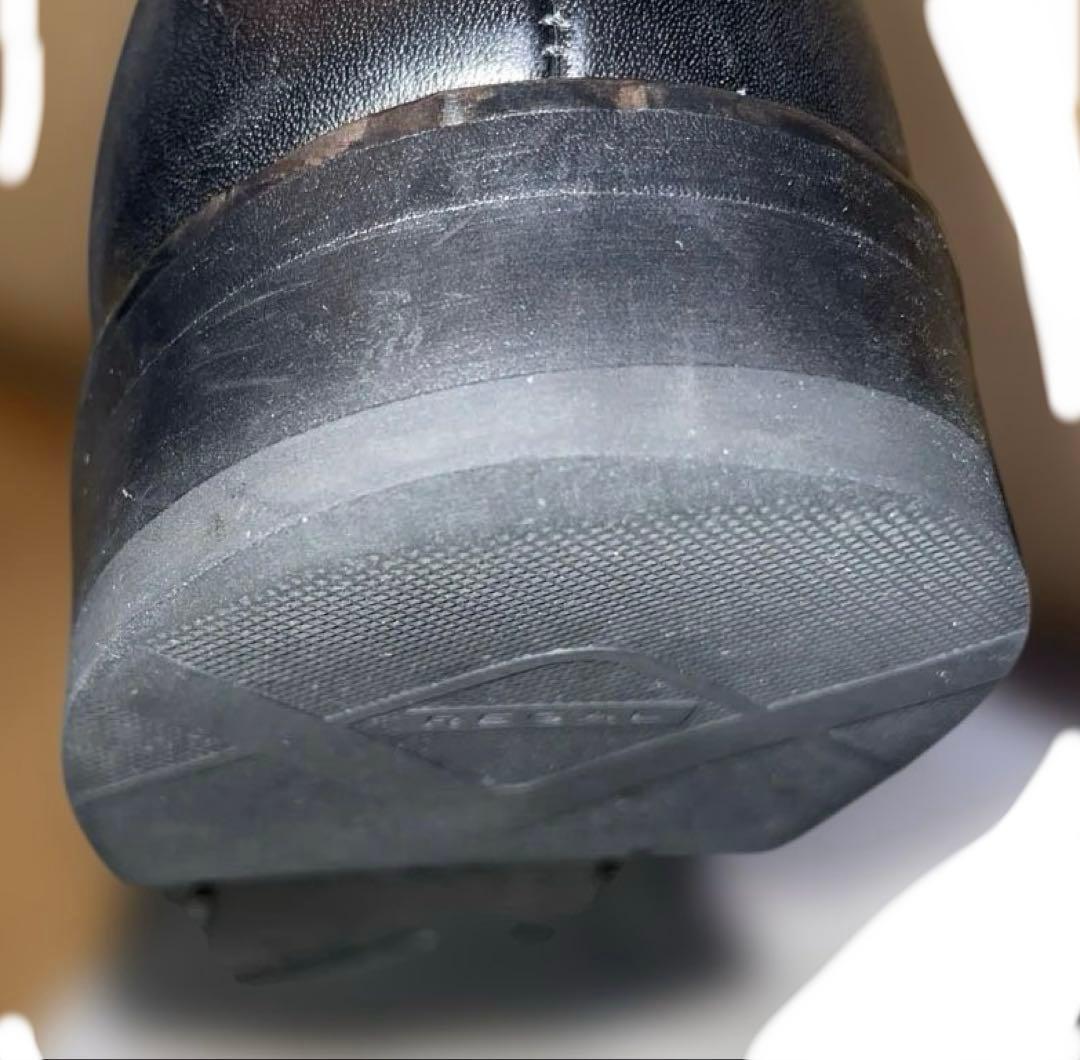 ブラック レザー ローファー REGAL 12GL 栃木レザー 25cm