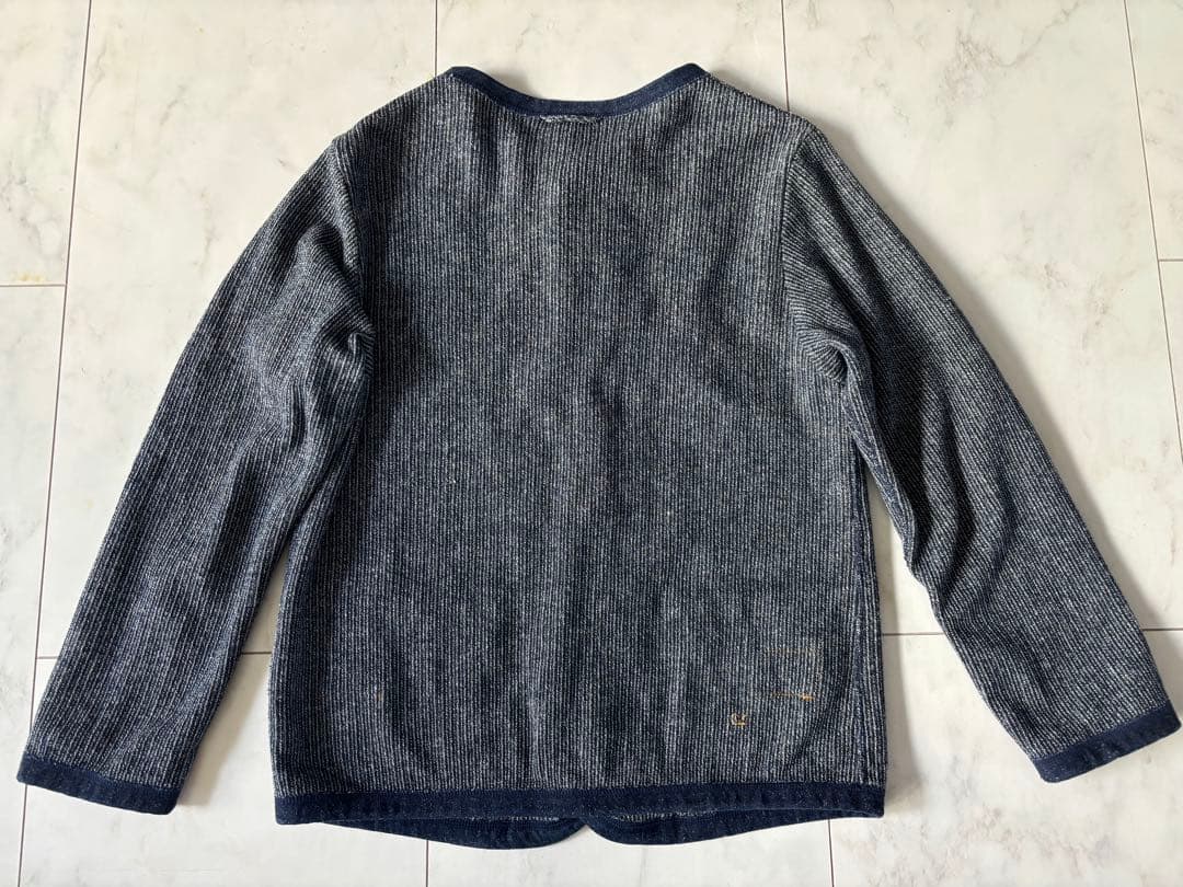 45R インディゴ　ラッセルバインダーカーディガン