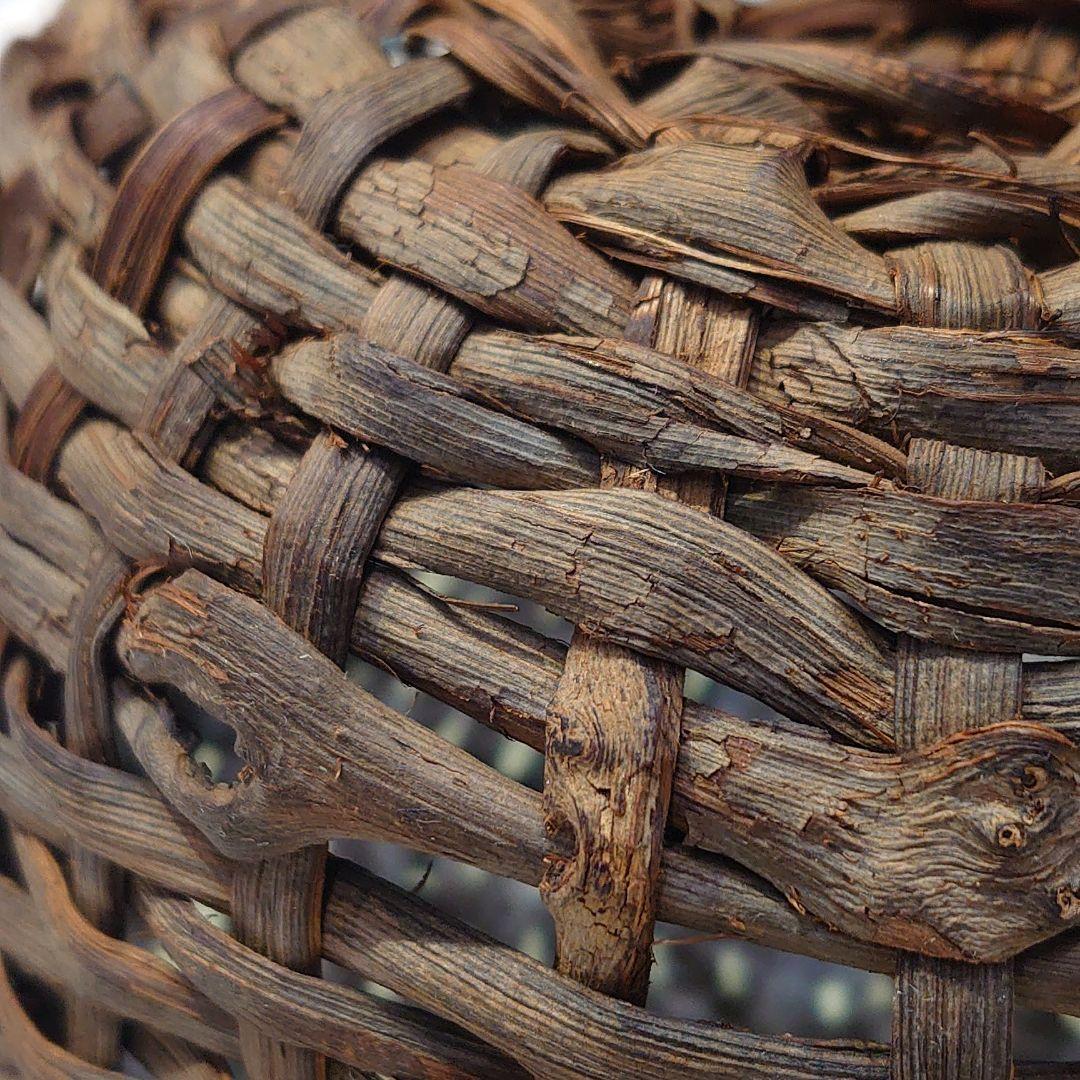 激安出品★本物国産山葡萄かご★状態良好❗アンティーク❗