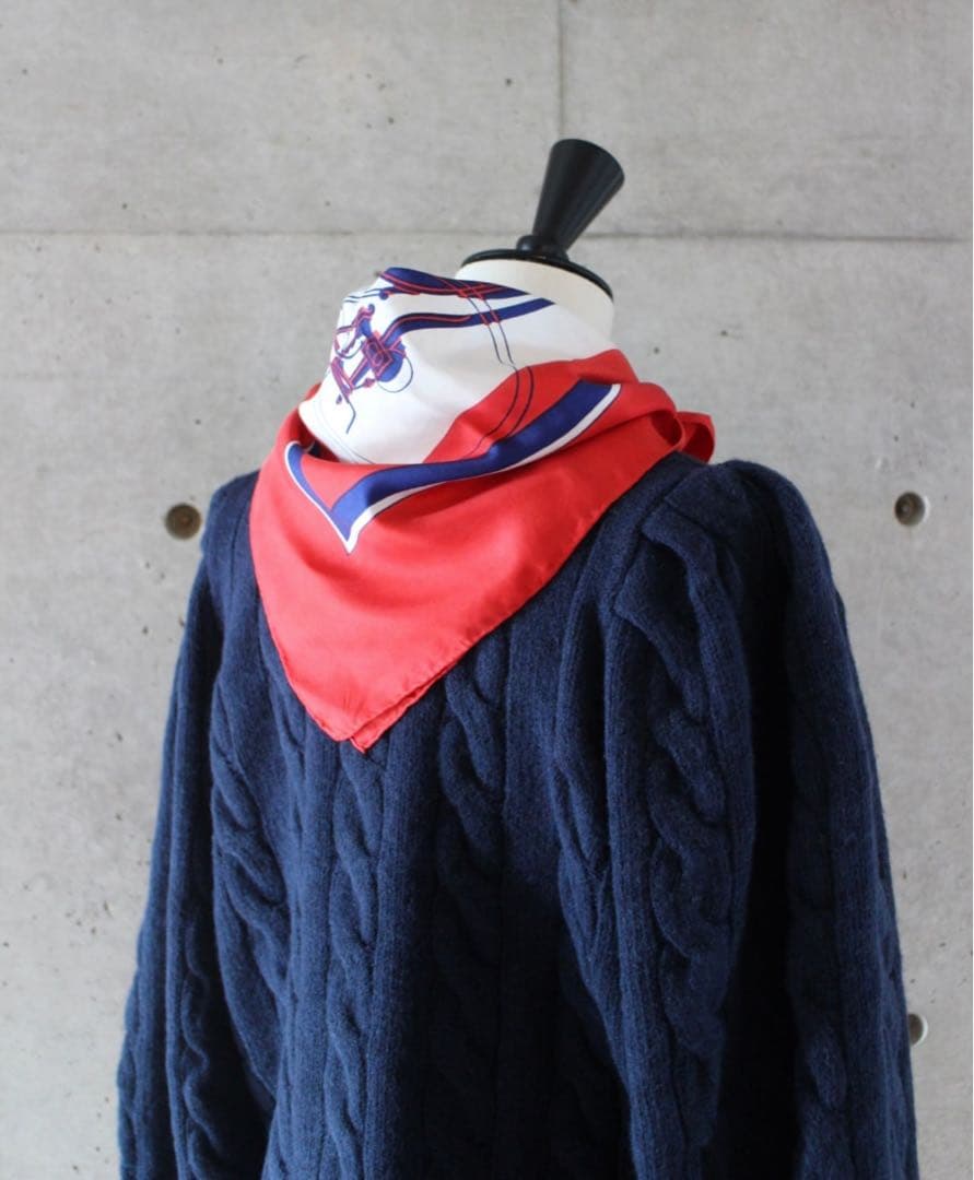 jnhearts ジェイエヌハーツ　ケーブルニットカーディガン　ネイビー