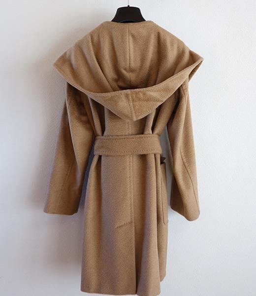 マックスマーラピュアキャメル100％リアルトコート■RIALTOガウンコート38