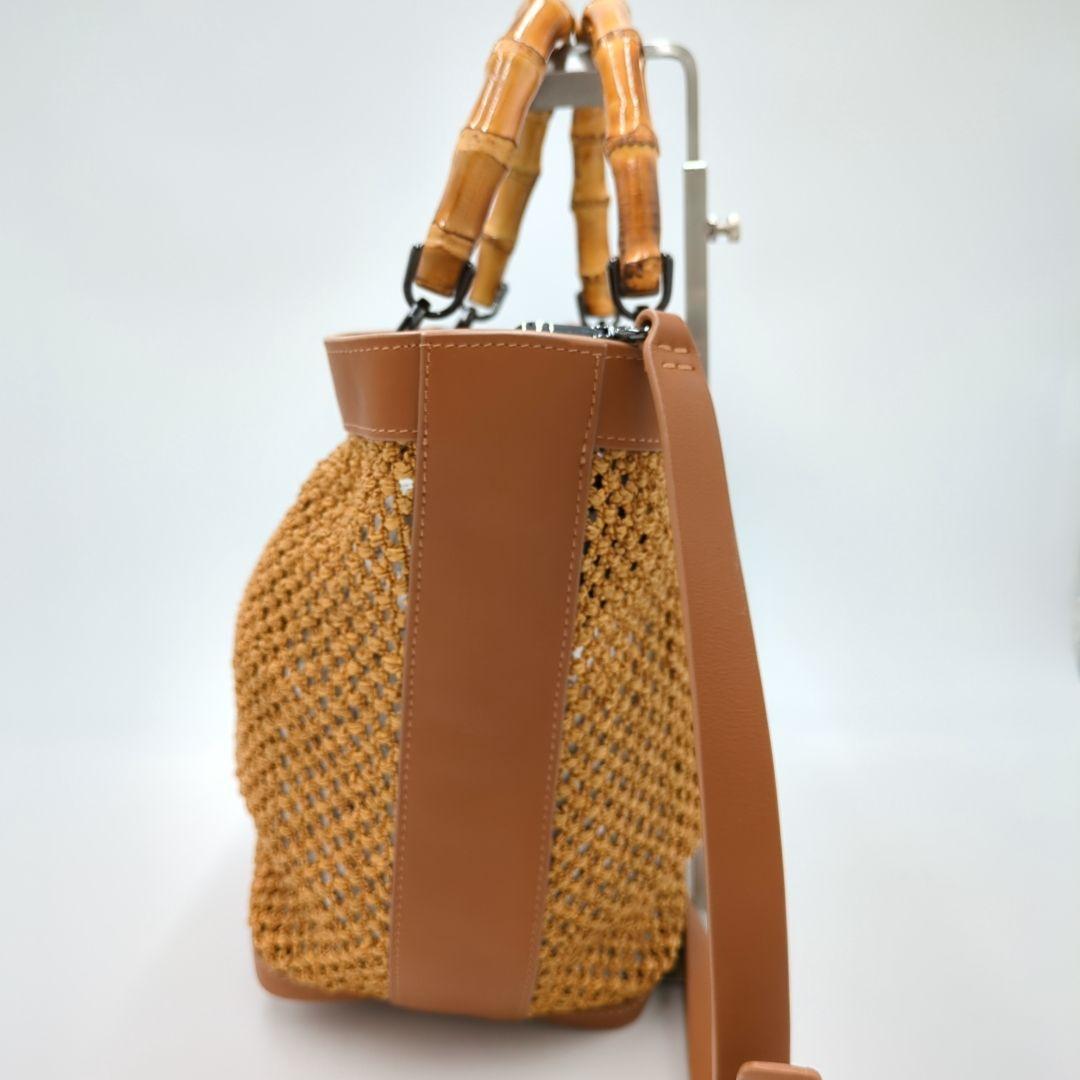 【極美品】WEEKEND Max Mara かごバッグ　バンブー　2wayバッグ