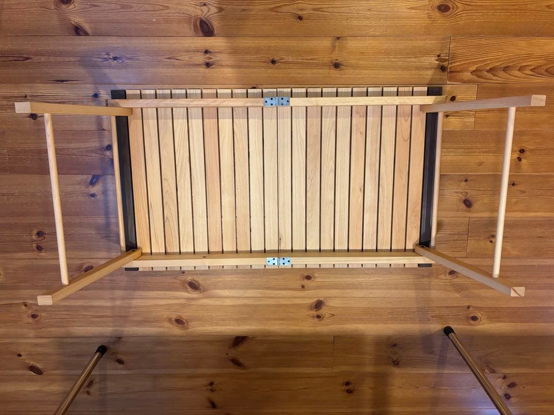 国産ヒノキ使用 折り畳みテーブル ホールアース スノーピーク 新品未使用