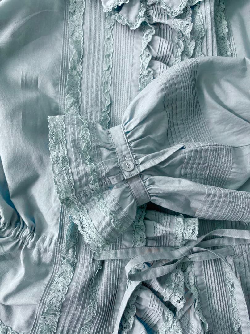 ピンクハウス　フリル　ピンタック　ブラウス　リボン