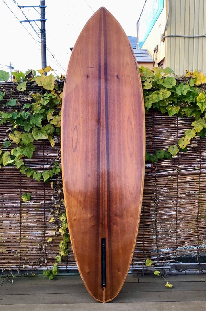 超レア ヴィンテージ 木製中空サーフボード 送料込み