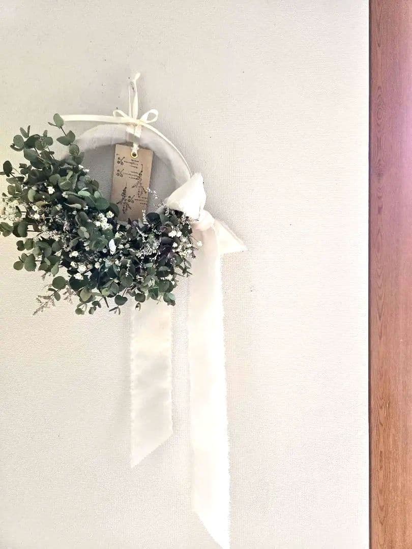 ナチュラルドライフラワーリース