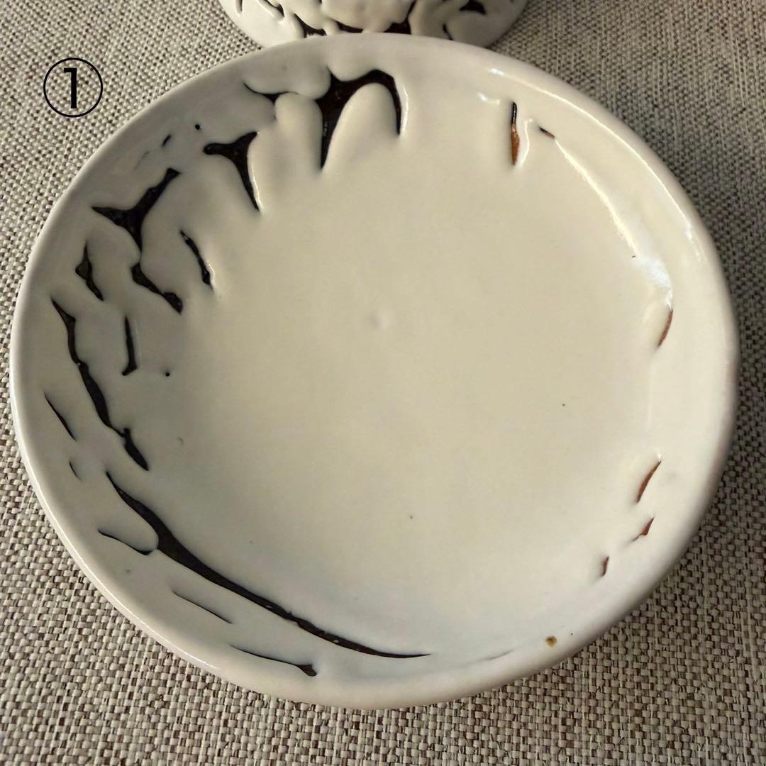 萩焼　風来坊窯　小松健　白萩　白釉　コーヒーカップ＆ソーサー　2客