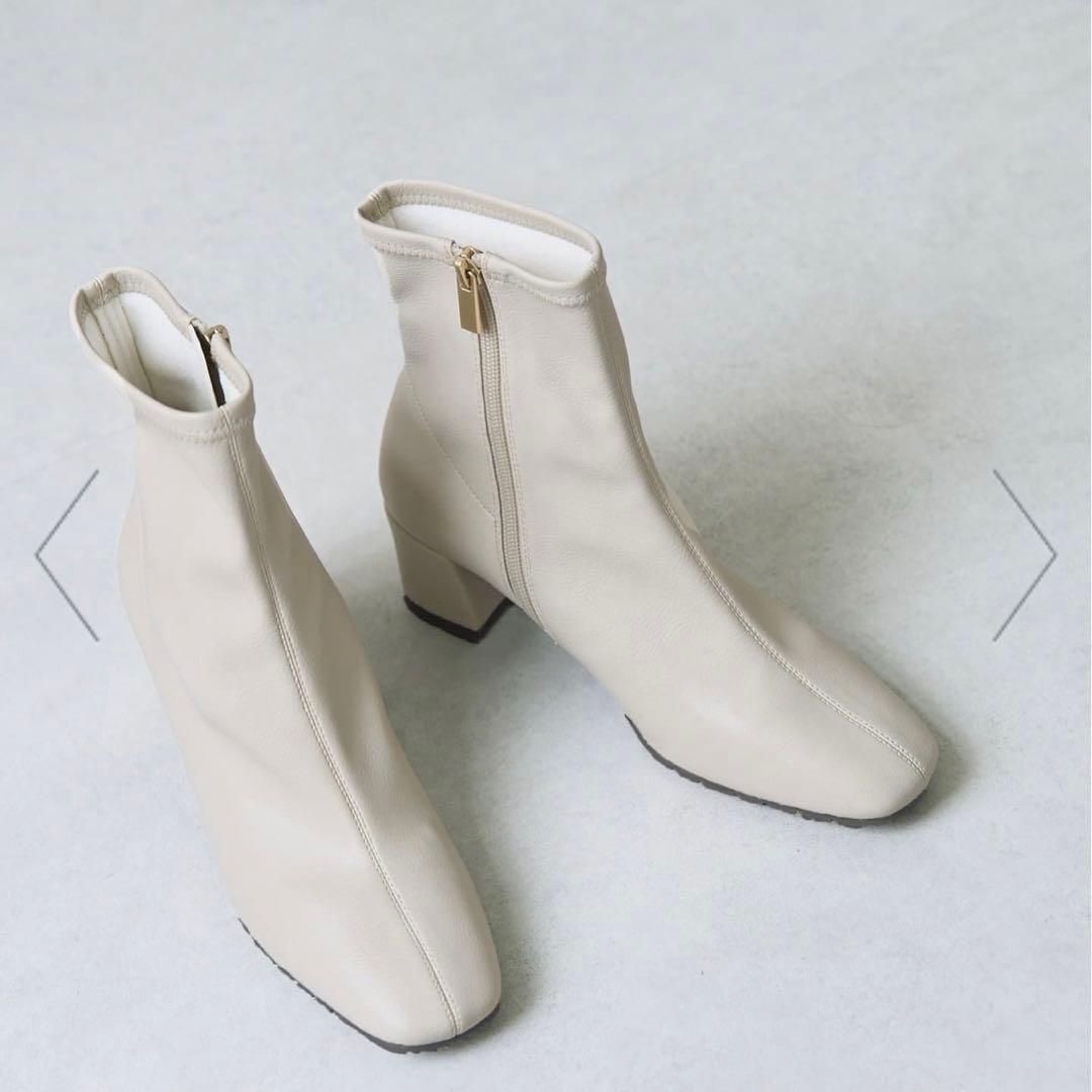 Le Talon 5cmスクエアフィットショートブーツ