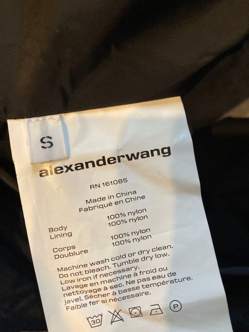 美品 alexander wang 黒 ナイロンジャケット