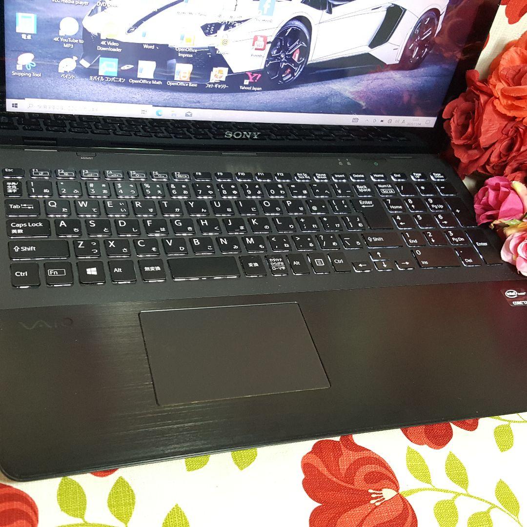 ソニー/バイオ/タッチパネル搭載/3世代i7/新品SSD512G/メモリ8G