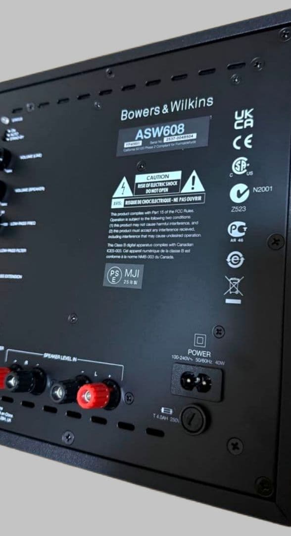 Bowers & Wilkins ASW608 サブウーファー B&W 即日発送