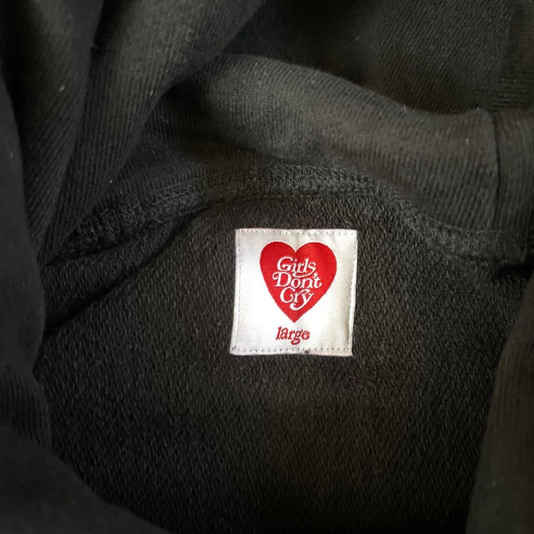 Girls Don't Cry ガールズドントクライ パーカー 黒