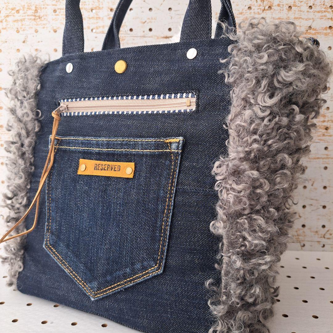 あ*こ様 コヤンイサムチョン　ルミ　デニムリメイクトートバッグ