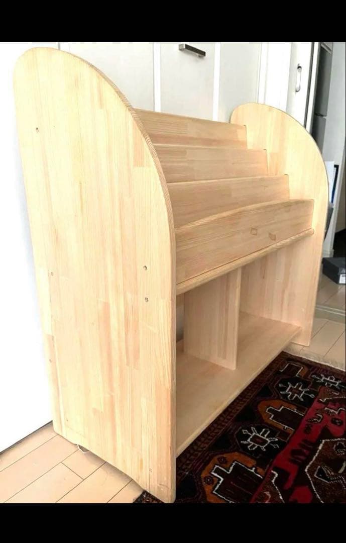 木遊舎 絵本棚 ひのきほんたてM800 横幅800mm