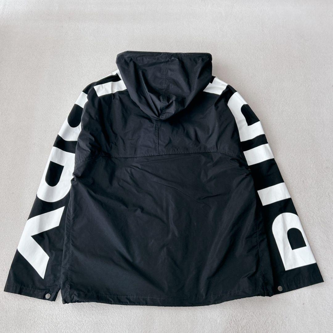 超希少XL バーバリー BURBERRY ナイロンジャケット ロゴ ブラック 黒