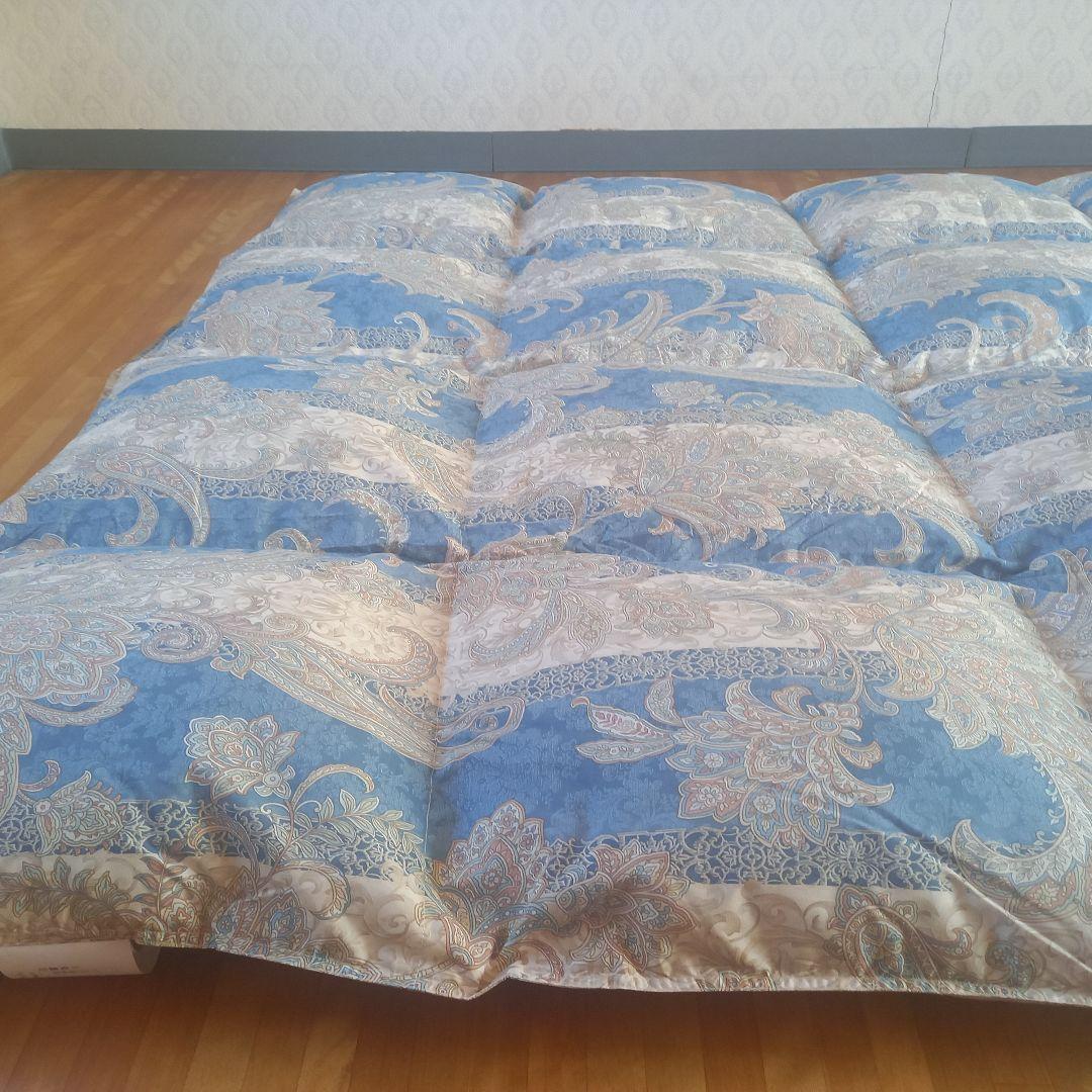 羽毛布団 増量 SDGS リフレッシュ羽毛 高密度生地 清潔 安心 日本製B⑦