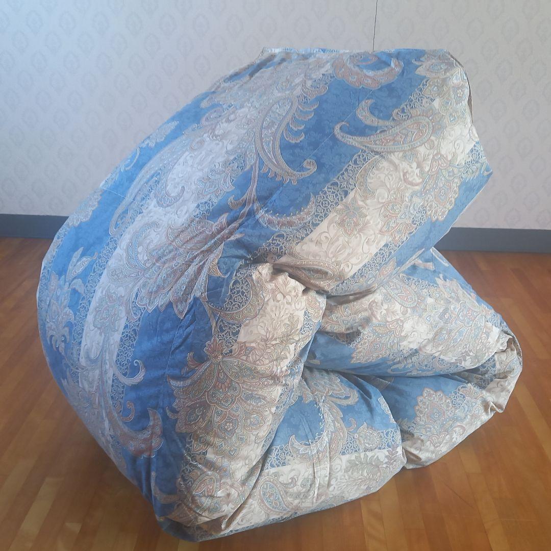 羽毛布団 増量 SDGS リフレッシュ羽毛 高密度生地 清潔 安心 日本製B⑦