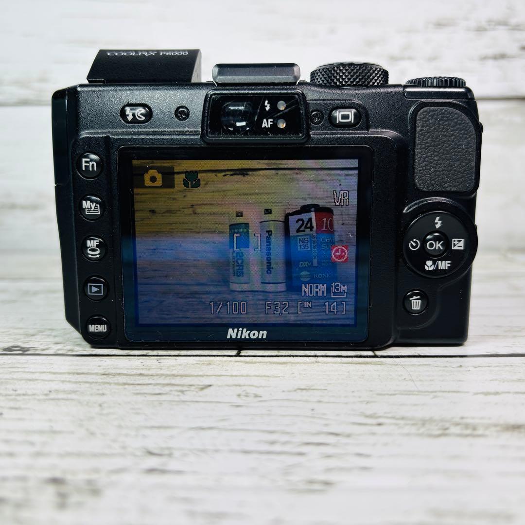 【動作良好】Nikon デジタルカメラCOOLPIX P6000 ブラック
