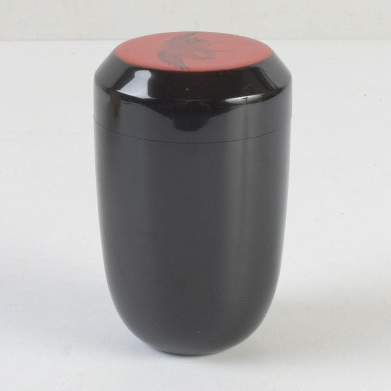 茶道具　輪島塗　岡本陽斎作　日の出棗　共箱　V　9831