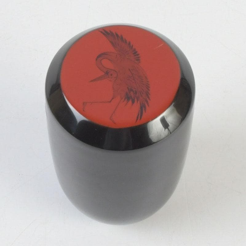 茶道具　輪島塗　岡本陽斎作　日の出棗　共箱　V　9831