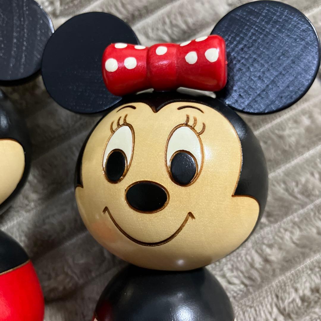 卯三郎　こけし　ディズニー　ミッキー　ミニー