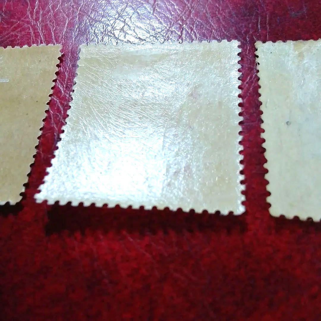 銭単位切手　大正5年　裕仁立太子礼記念　3種完　ヒンジ跡あり　23000円