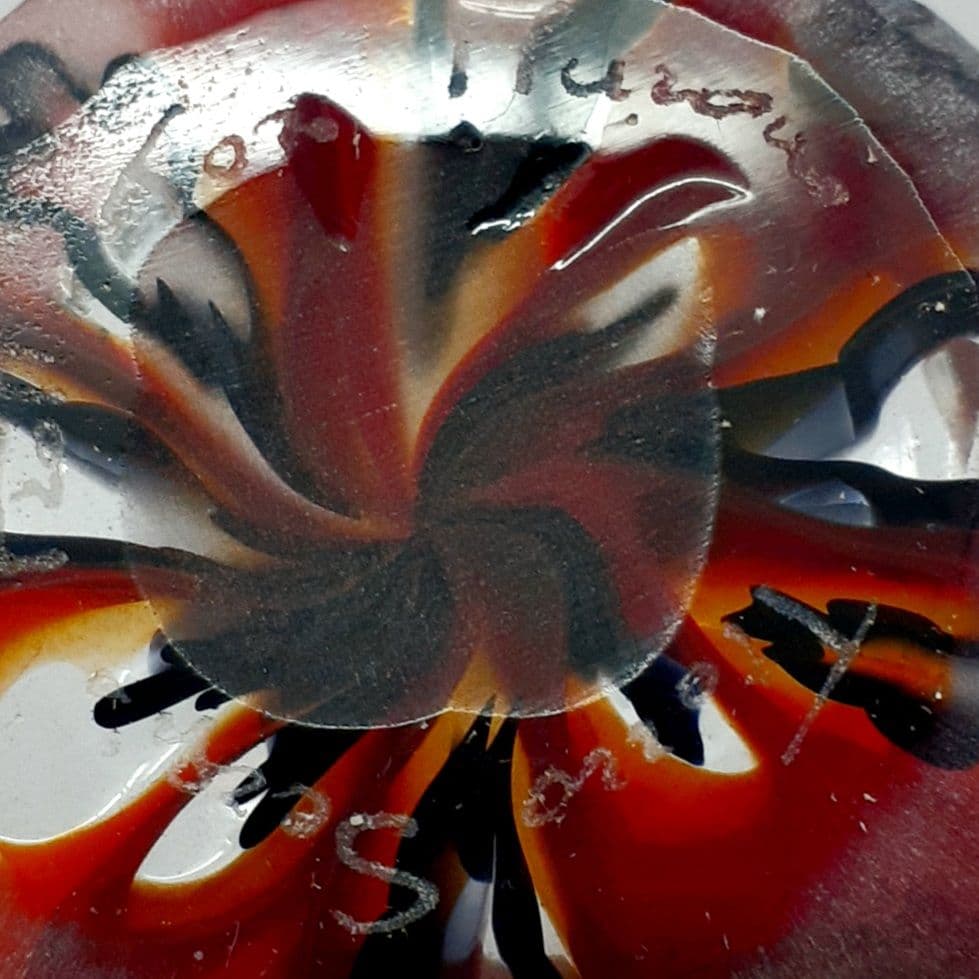 MURANO GLASS ムラノ ミルフィオリ レッド グラス ヴェネチア