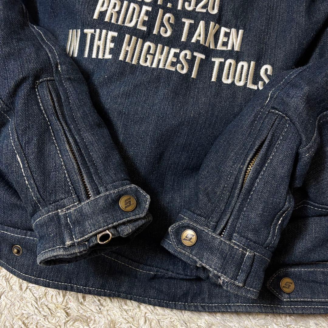 スナップオン Snap-on デニム バイクジャケット 中綿 冬 　ライディング