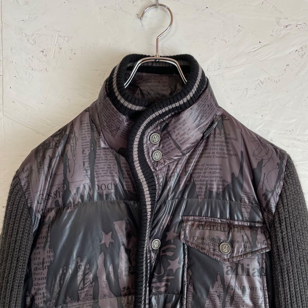 古着Vintage『John galliano』ニュースペーパーダウンジャケット