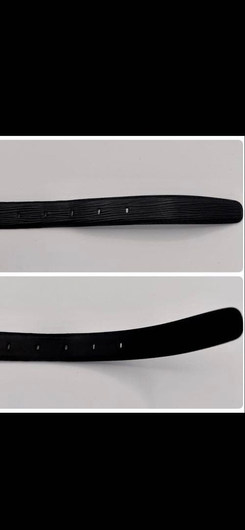 ルイヴィトン サンチュール レザーべルト ゴールドバックル　黒　110 44