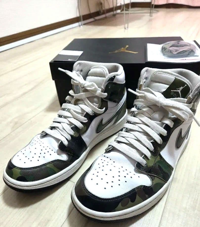 完売品！ナイキエアジョーダン1カモフラ　28cm