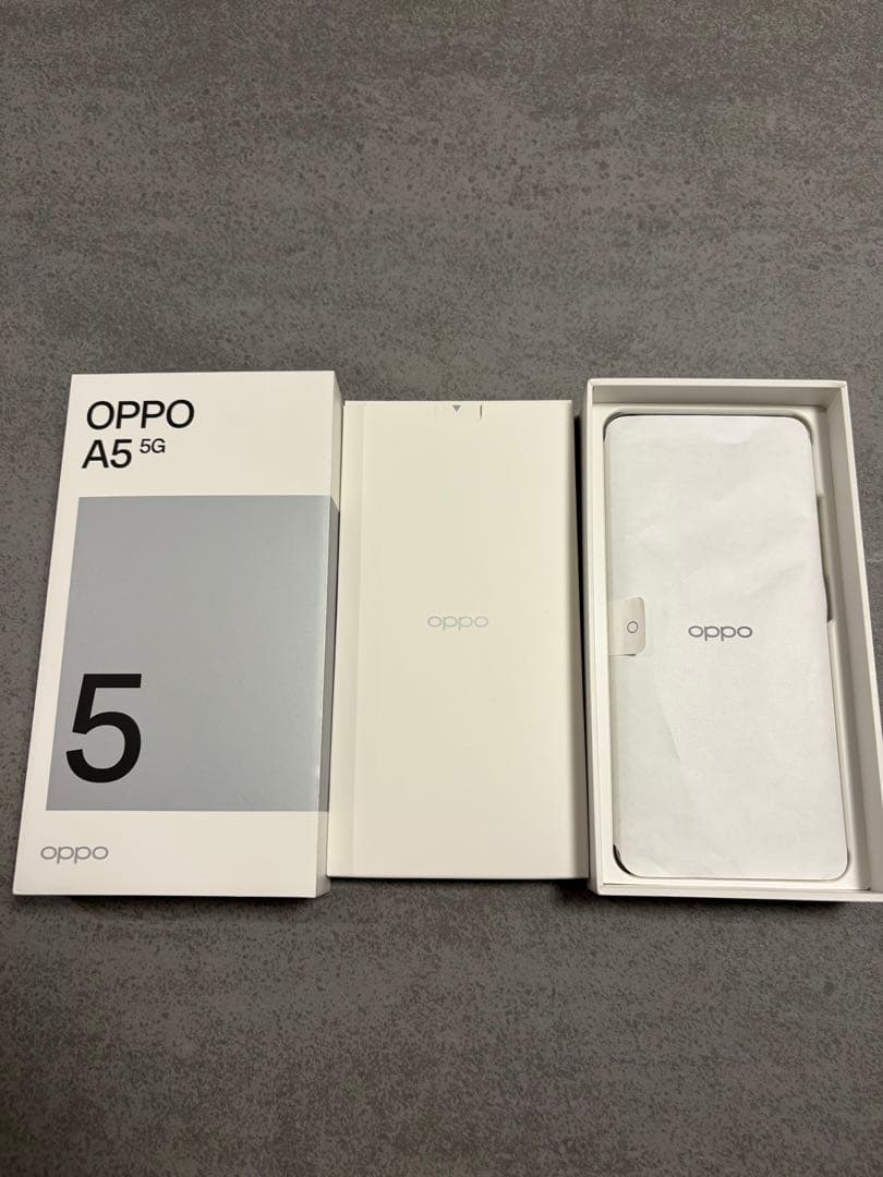 OPPO A5 5G 128Gホワイト(e Sim フリー)本体