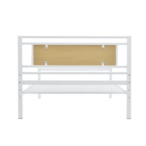 【新作】【ホワイト】パイプベッド シングル ベッド 宮 三段階高さ調整可