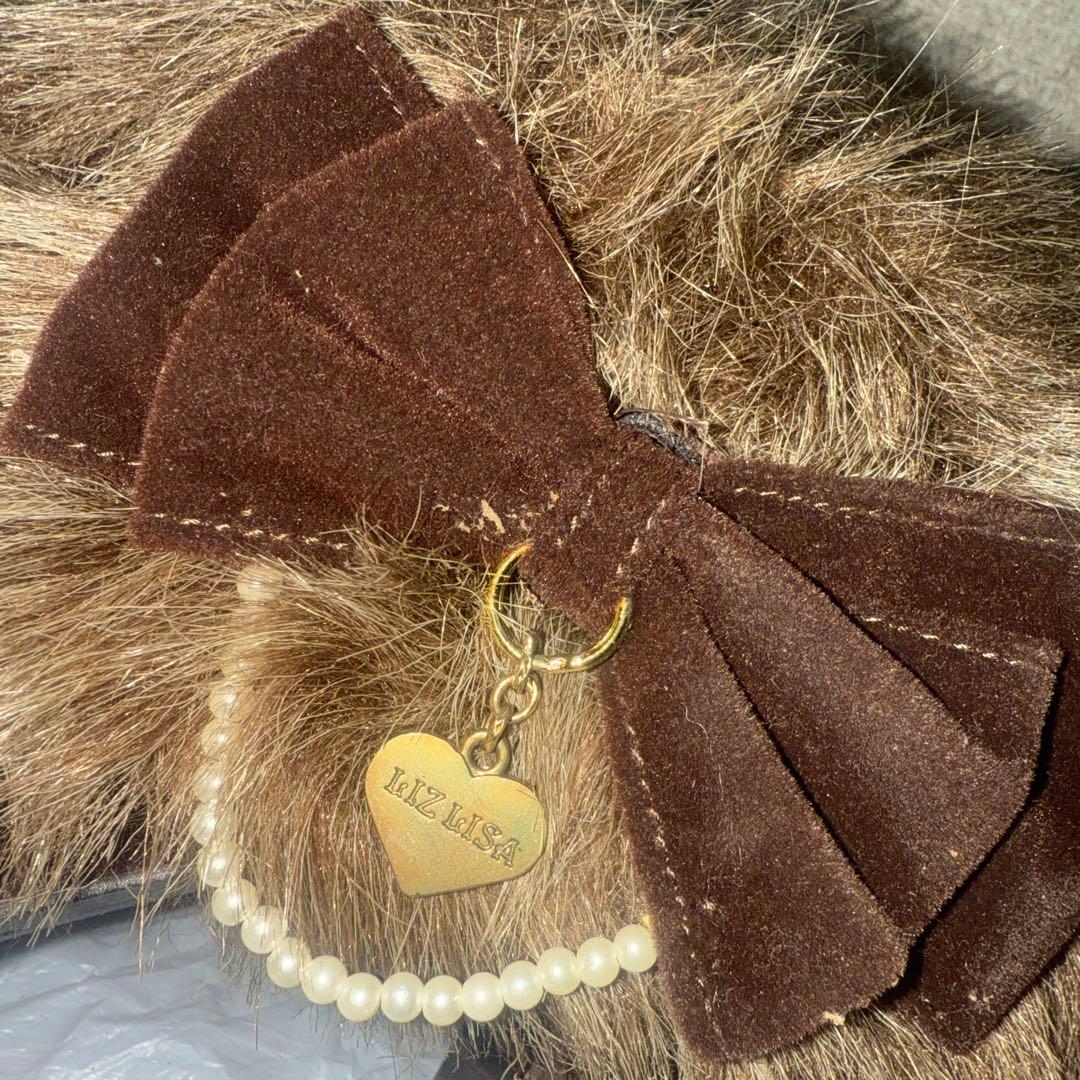 LIZ LISA リズリサ ファー付 ショートブーツ LL24.5cm リボン