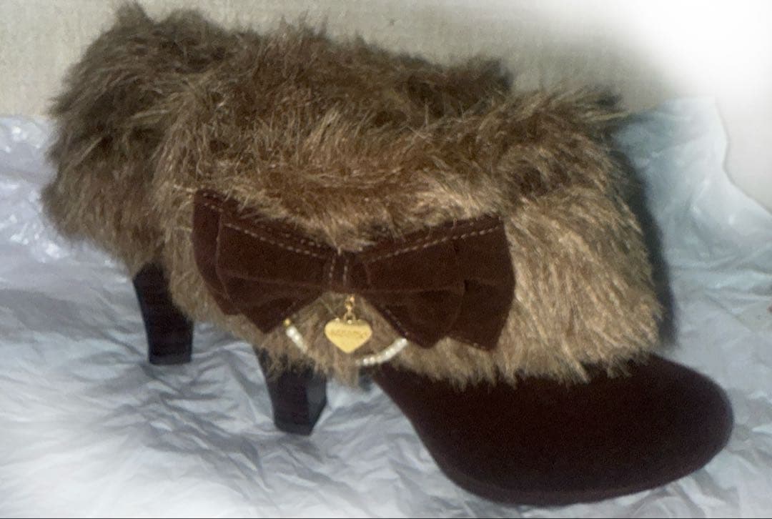 LIZ LISA リズリサ ファー付 ショートブーツ LL24.5cm リボン