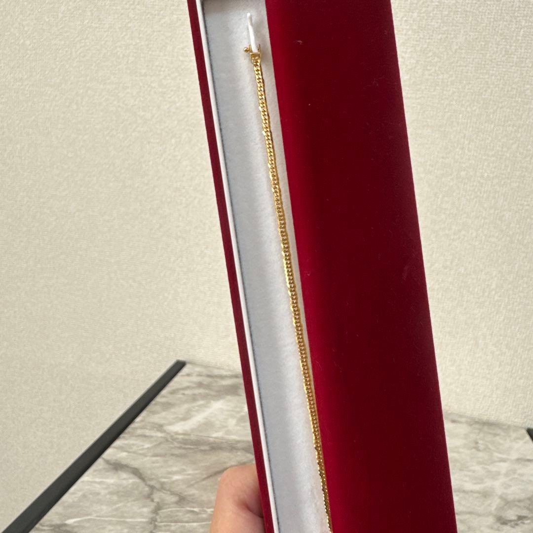 喜平18金 18k アンクレット 5g 23cm 6面ダブル