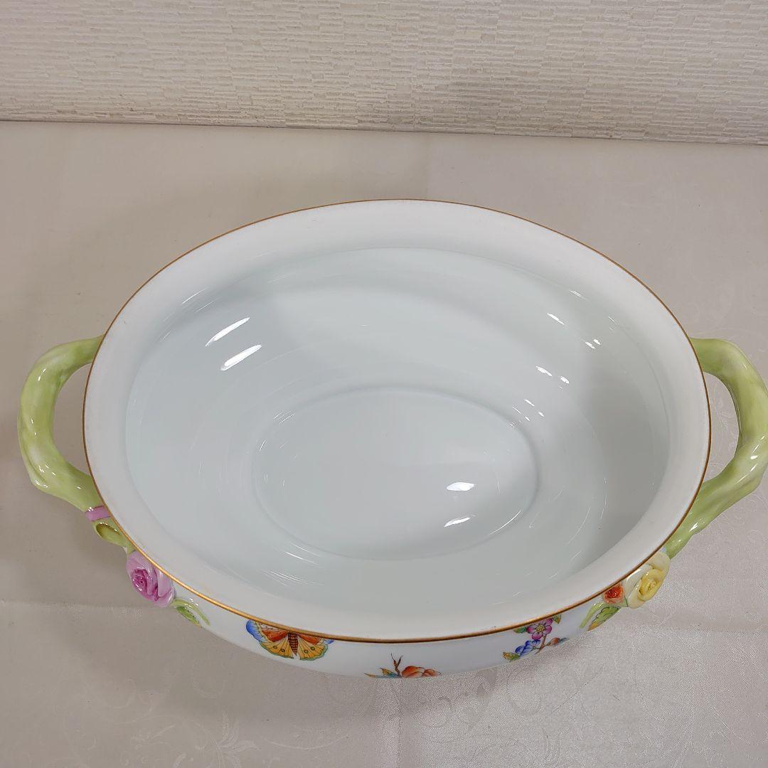 A*)様 ヘレンド ヴィクトリアブーケ チュリーン 大型 陶器 ボウル 蓋なし