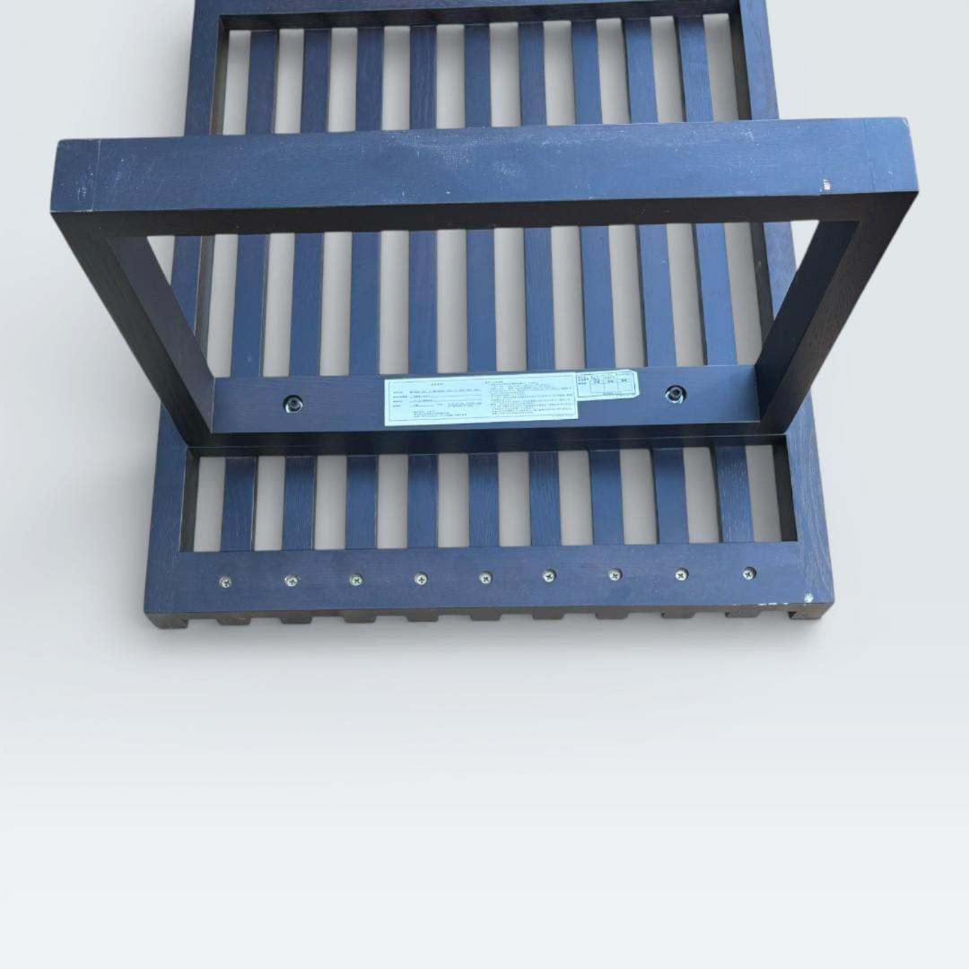 ネルソンベンチ風 センターテーブル ガラス天板 幅120cm