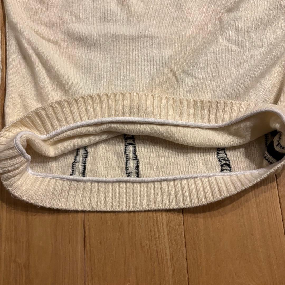 エルダーステイツマン　パームツリー　白　カシミヤ