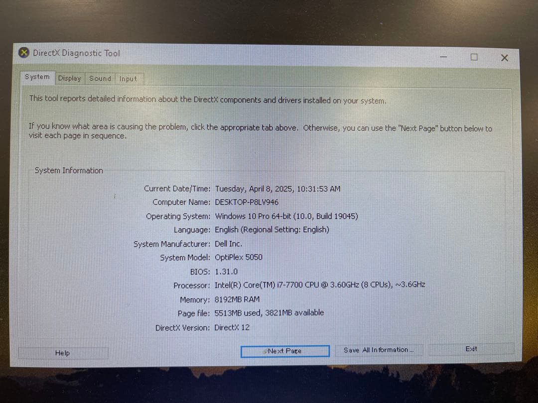 Windowsデスクトップ DELL OptiPlex 5050