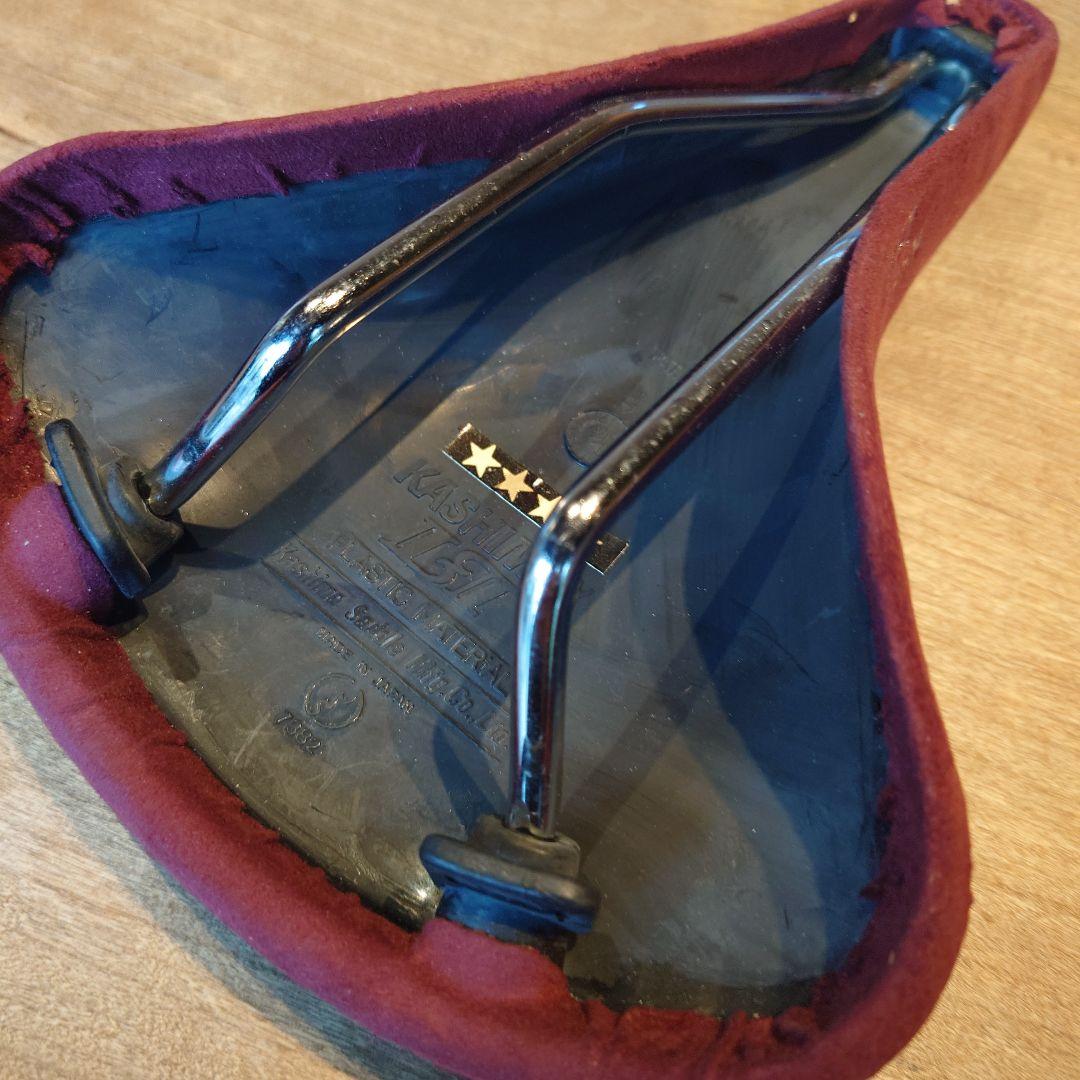 KASHIMAX ボルドーレッド バックスキンサドル 未使用品