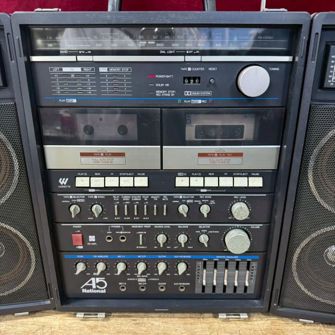 T◆　National　ナショナル　RX-A5PL　大型ステレオラジカセ