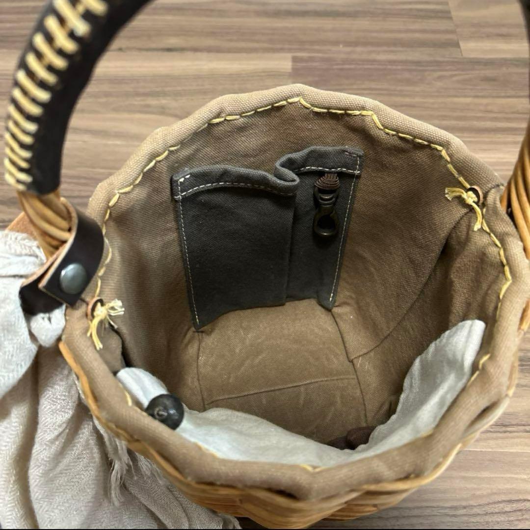 ebagos エバコス美品　一本手　紅籐 表ブライドルレザーネーム